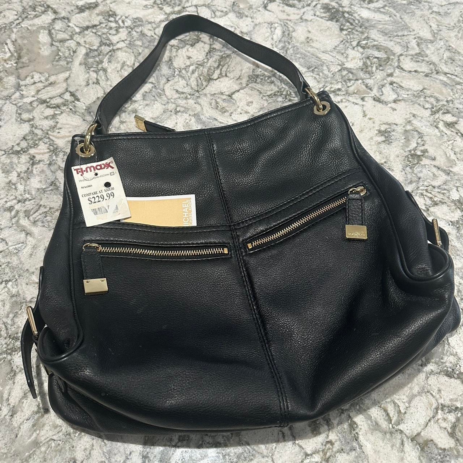 Michael Kors Portland Black Pebbled